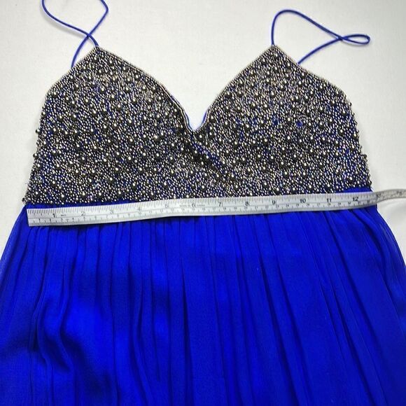 Aidan Mattox Niteline Blue Evening Gown – Beaded Bodice, Size 0 - Picture 12 of 13